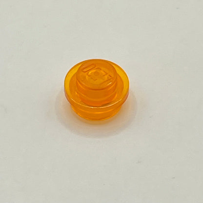 LEGO 1x1 Round Trans-Orange, Plate Transparent (100 Pieces)