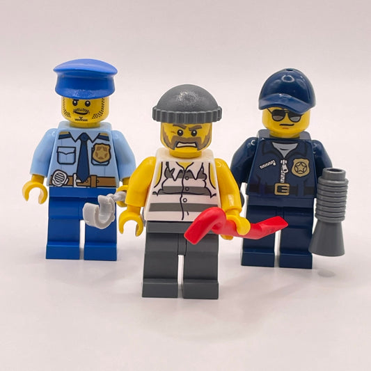 LEGO Police and Robber, City, Minifigures, Set of 3