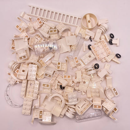 LEGO White, Cars, Vehicle Pieces, Approx. 130g