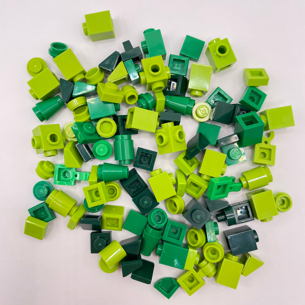 LEGO Mixed Green, Greebling, 100 Pieces