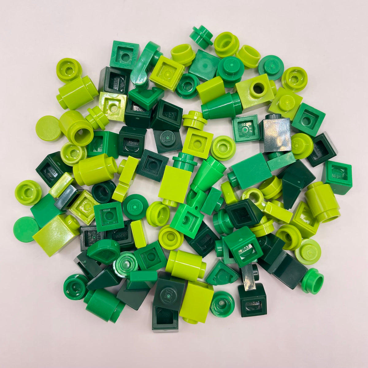 LEGO Mixed Green, Greebling, 100 Pieces