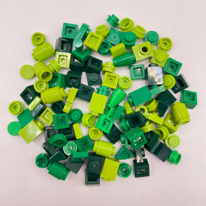 LEGO Mixed Green, Greebling, 100 Pieces