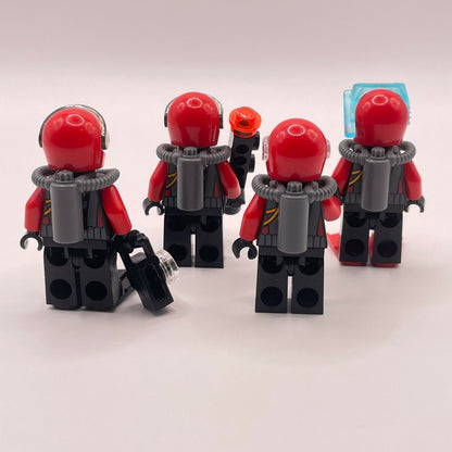 LEGO Scuba Divers, City, Minifigures, Set of 4
