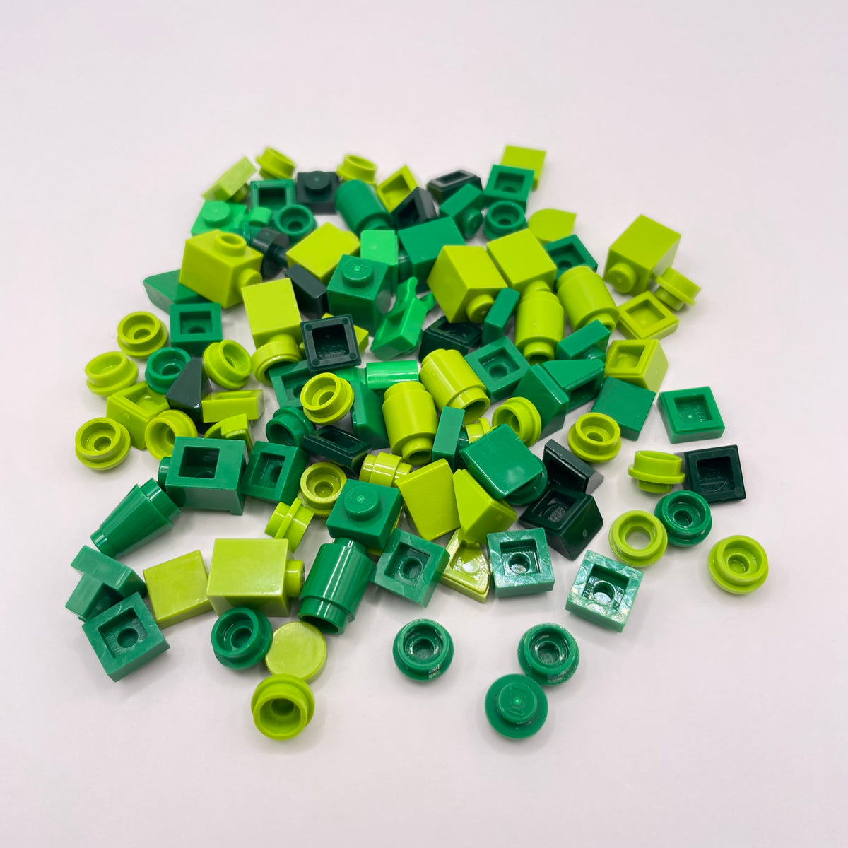 LEGO Mixed Green, Greebling, 100 Pieces