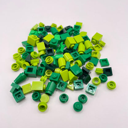 LEGO Mixed Green, Greebling, 100 Pieces