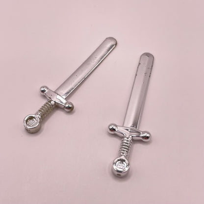 LEGO Chrome, Sword, Castle, Minifigure, 2 Pieces, some scratches