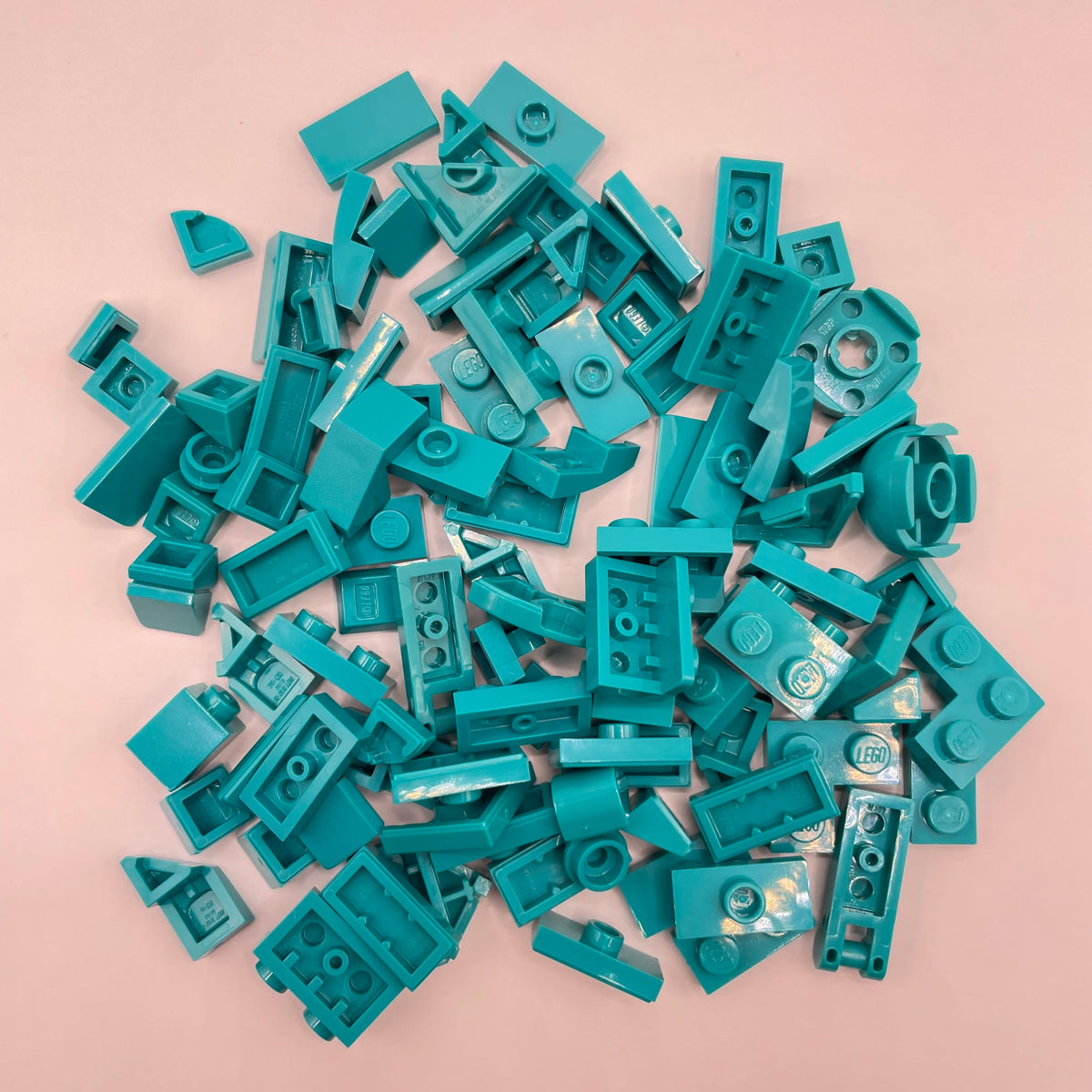 LEGO Dark Turquoise, Greebling, Approx. 28g
