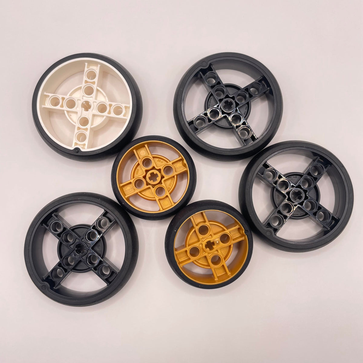 LEGO Wheels, Smooth Tyre, 6 Pieces