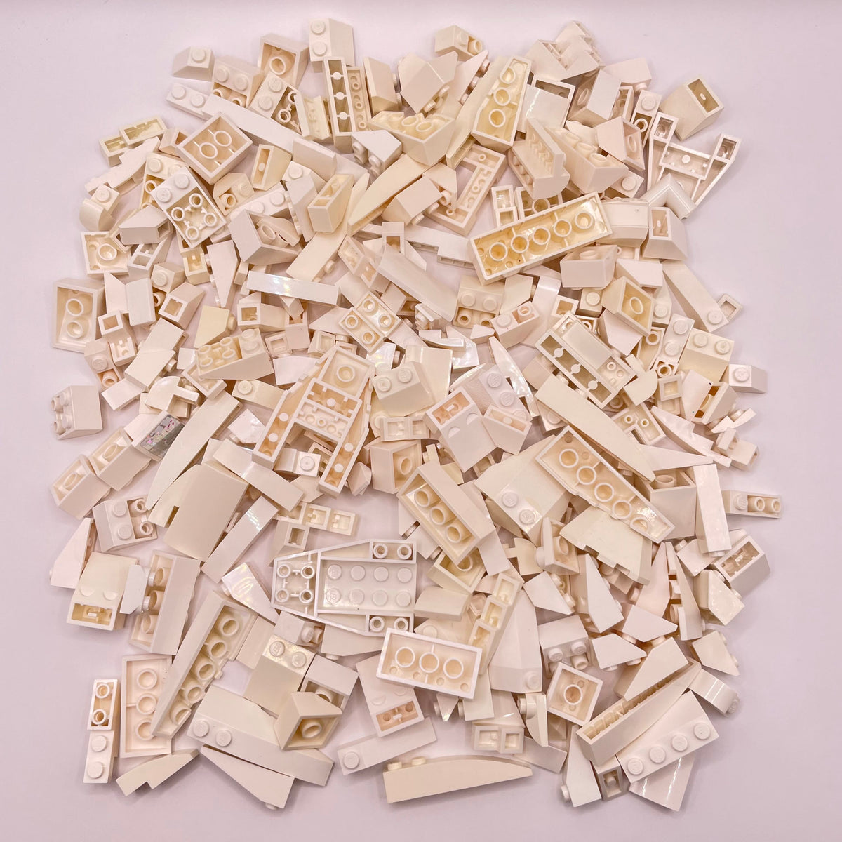 LEGO White, Slopes,  Approx. 260g
