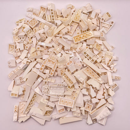 LEGO White, Slopes,  Approx. 260g