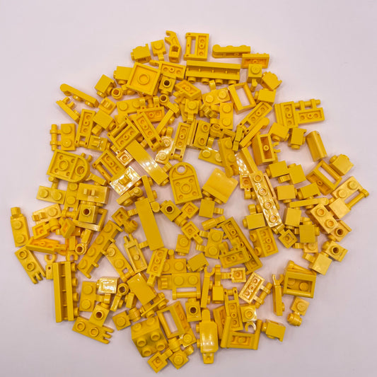 LEGO  Flexible Connections, SNOT, Yellow, Approx. 80g