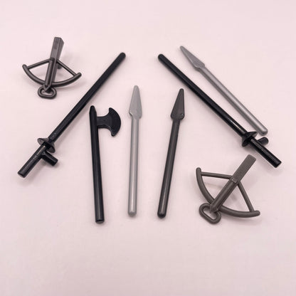 LEGO Medieval Weapons, Castle, Minifigure, 8 Pieces