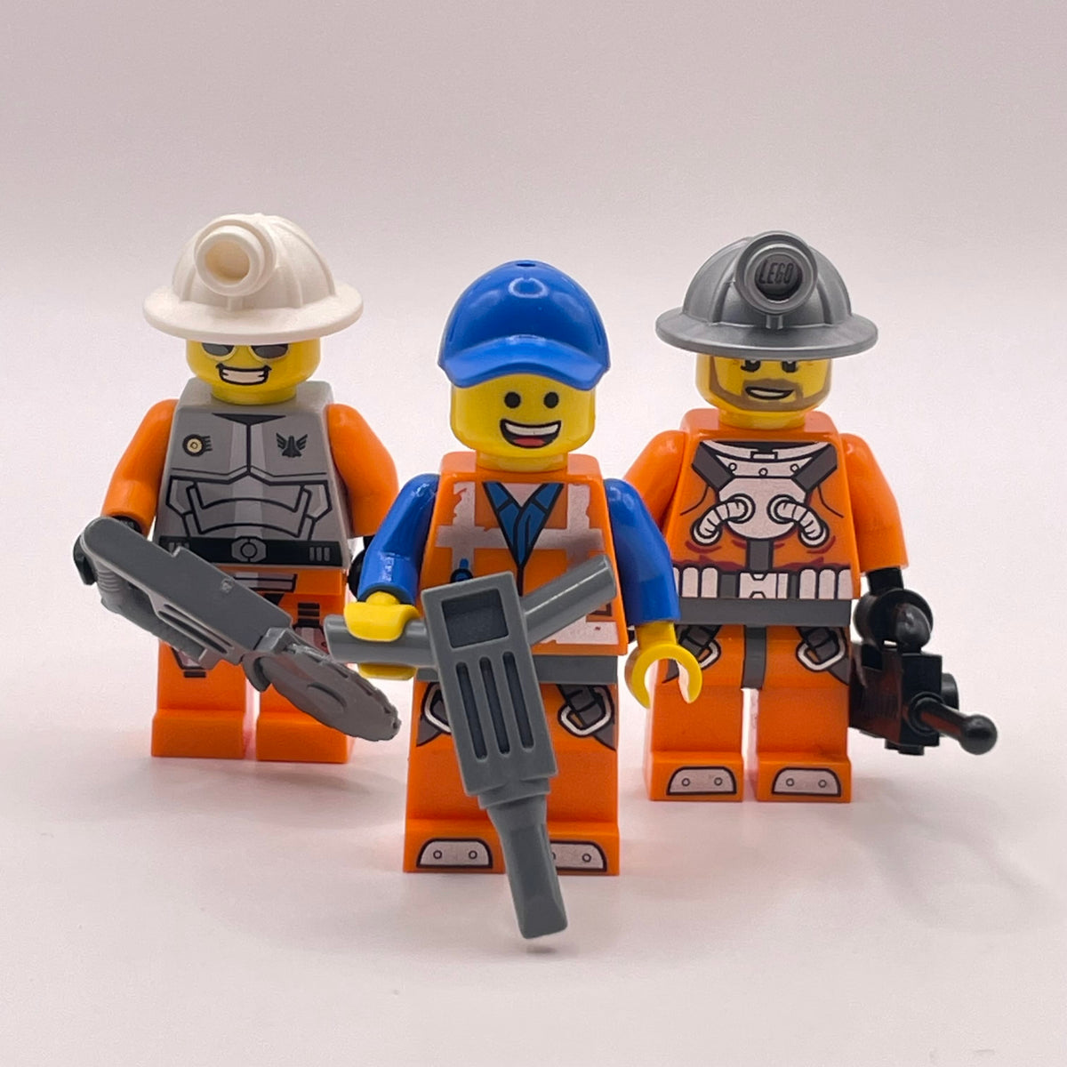 LEGO Construction Workers, City, Minifigures, Set of 3