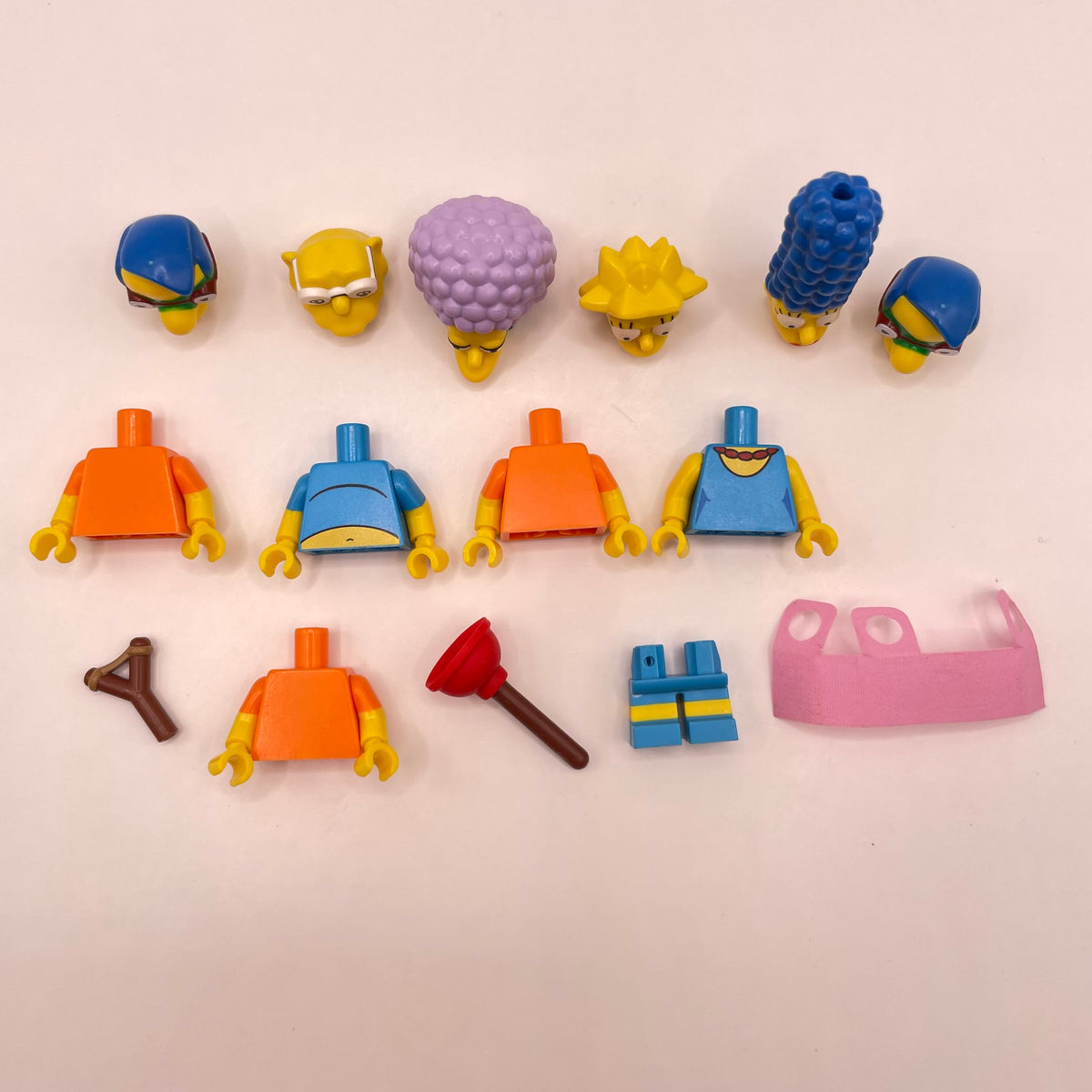 LEGO Mixed Pieces Simpson Bundle, Mix and Match, Minifigure (15 Pieces)