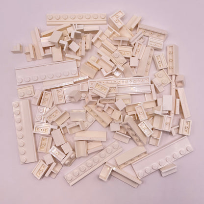 LEGO White, Rails and Panels,  Approx. 70g