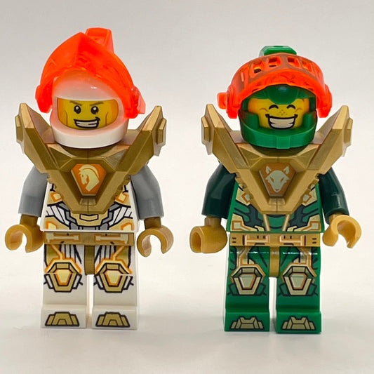 LEGO Lance and Aaron, Nexo Knights Minifigure (nex141, nex136)