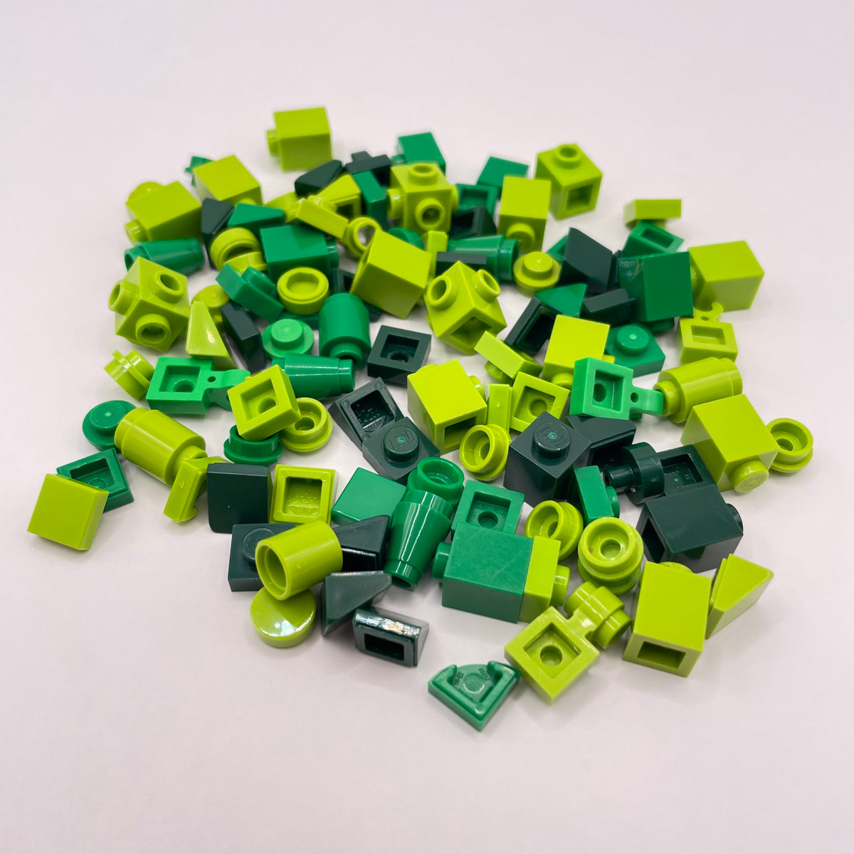 LEGO Mixed Green, Greebling, 100 Pieces