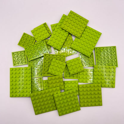 LEGO Lime, Plates, Medium Approx. 100g