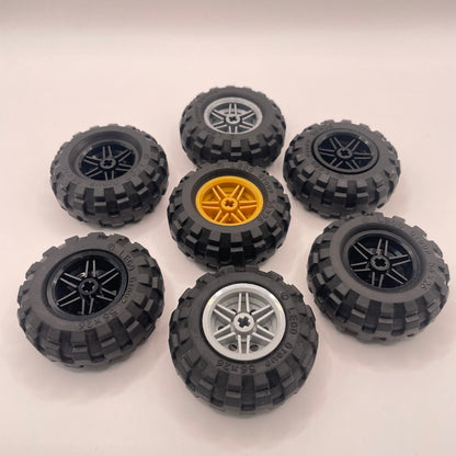 LEGO   Wheels, Mixed Colours, 56x26, 7 Pieces