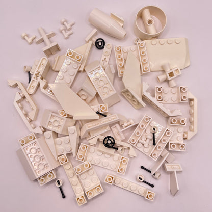 LEGO Mixed Flight, Vehicle Pieces, White, Approx. 70g