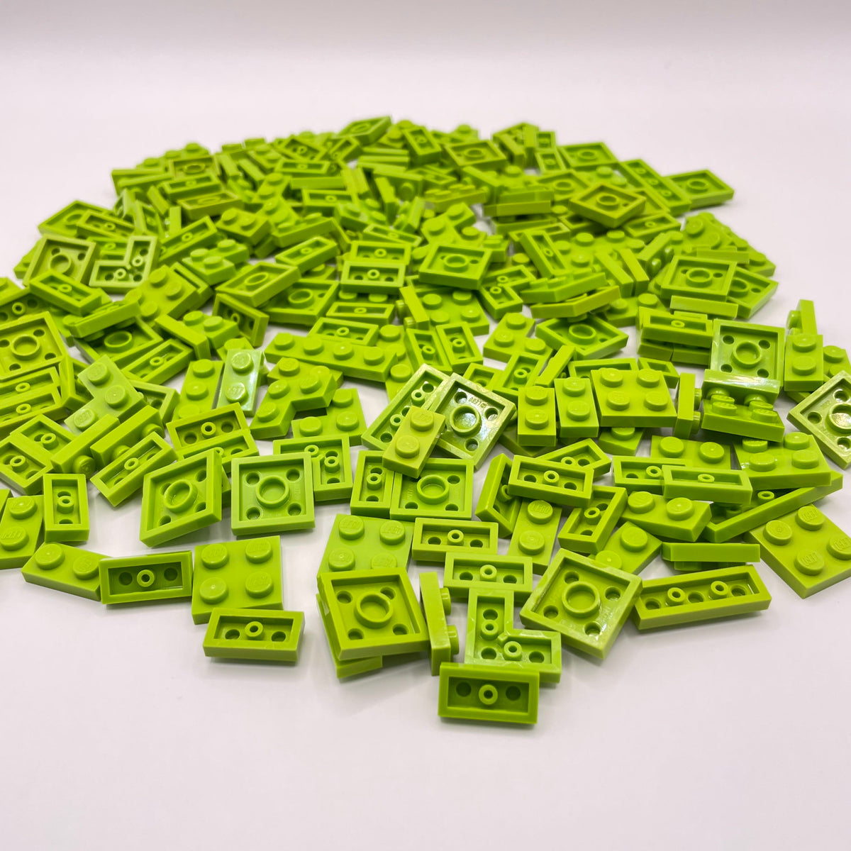 LEGO Lime, Plates, Small, Approx. 100g