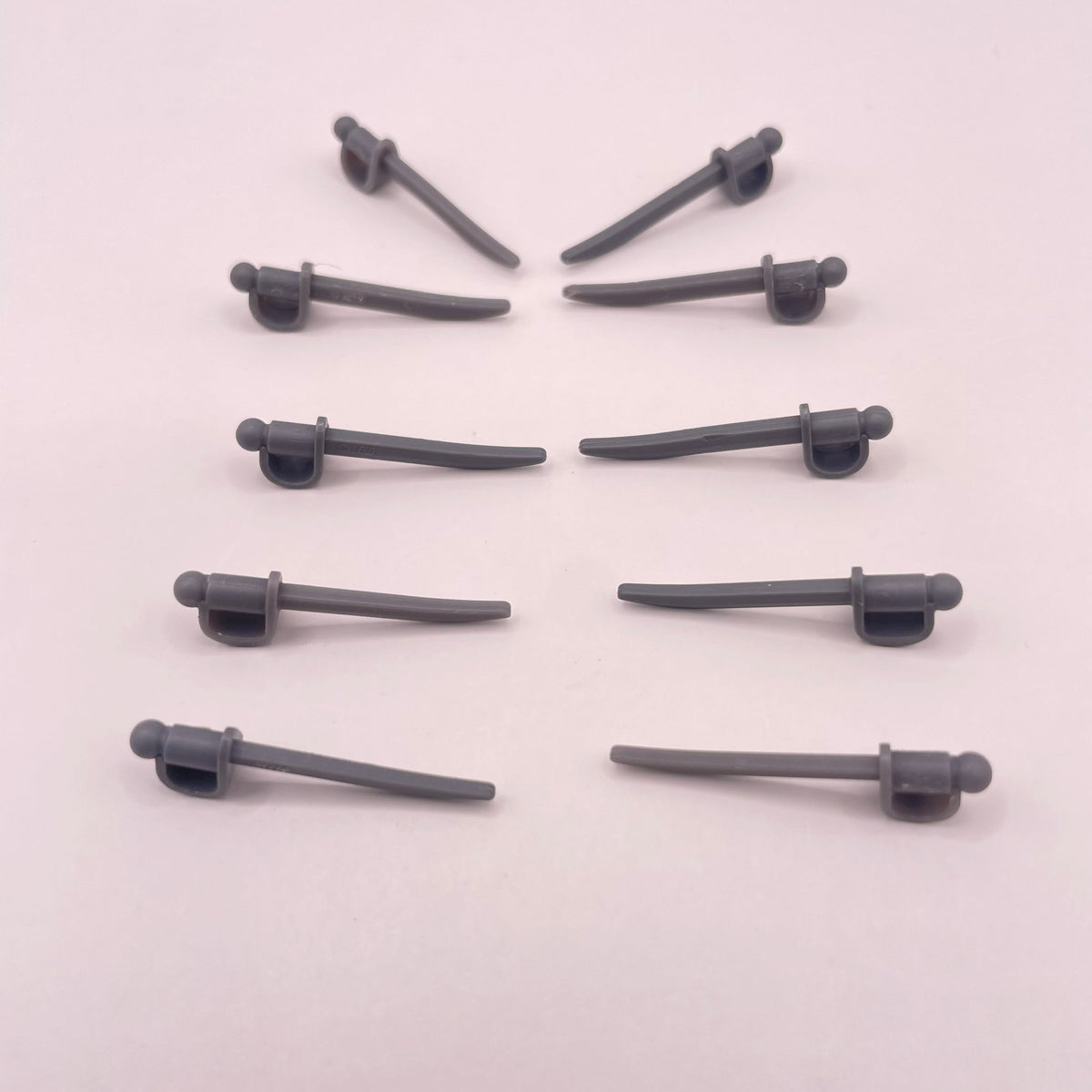 LEGO Cutlass, Dark Bluish Grey, Pirate, Minifigure Accessories, 10 Pieces
