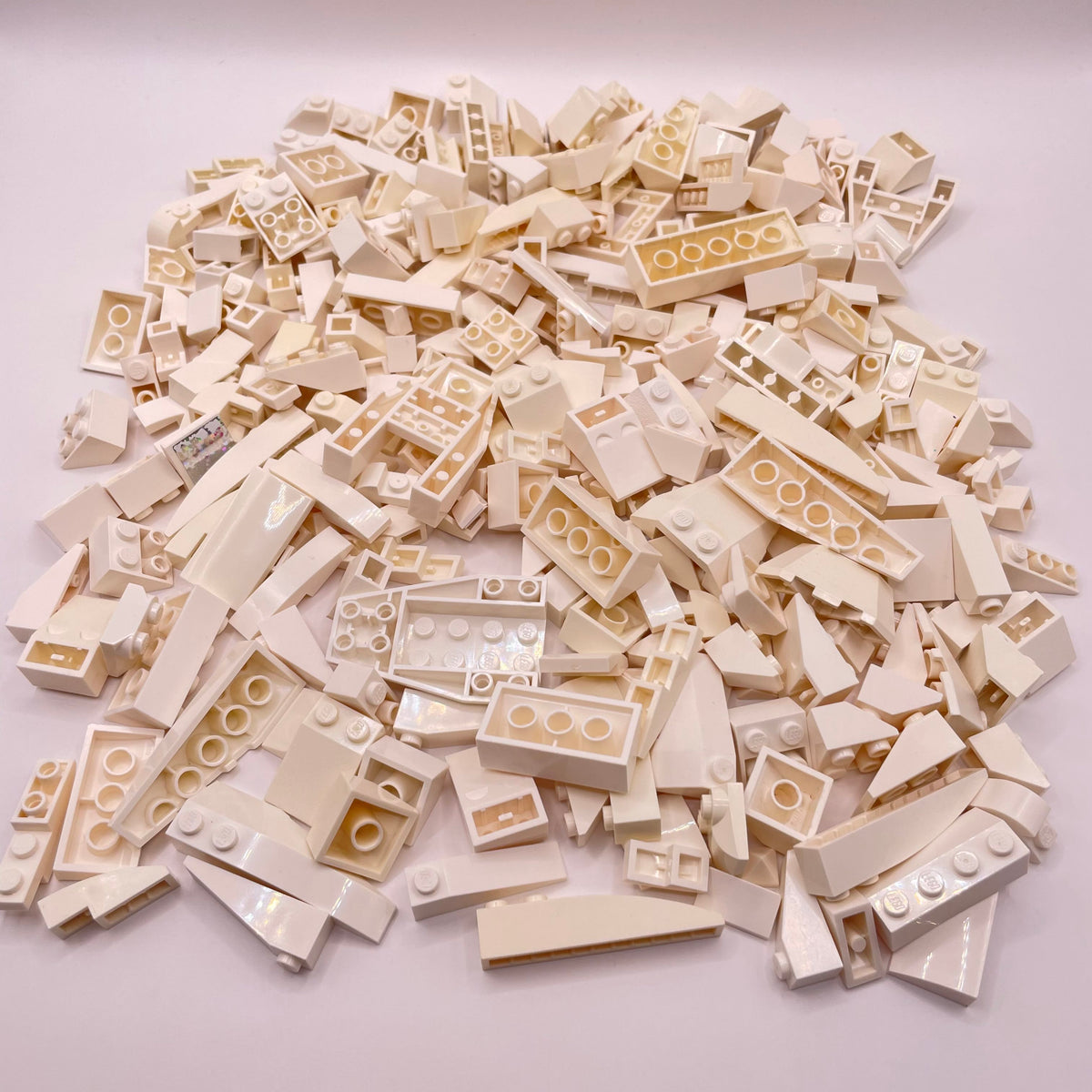 LEGO White, Slopes,  Approx. 260g