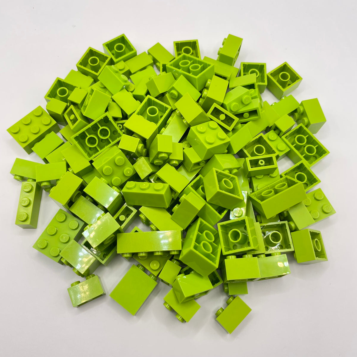 LEGO Bricks, Lime, Approx. 140g