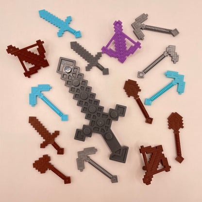 LEGO Weapons, Minecraft, Minifigure, 15 Pieces