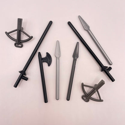 LEGO Medieval Weapons, Castle, Minifigure, 8 Pieces