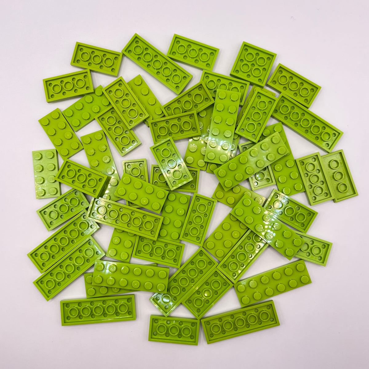 LEGO Lime, Plates, 2x Wide Approx. 70g
