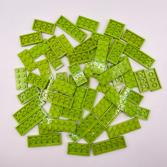 LEGO Lime, Plates, 2x Wide Approx. 70g