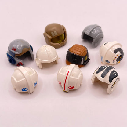 LEGO Mixed Rebel Alliance Helmets, Star Wars, Minifigure Accessories, 9 Pieces