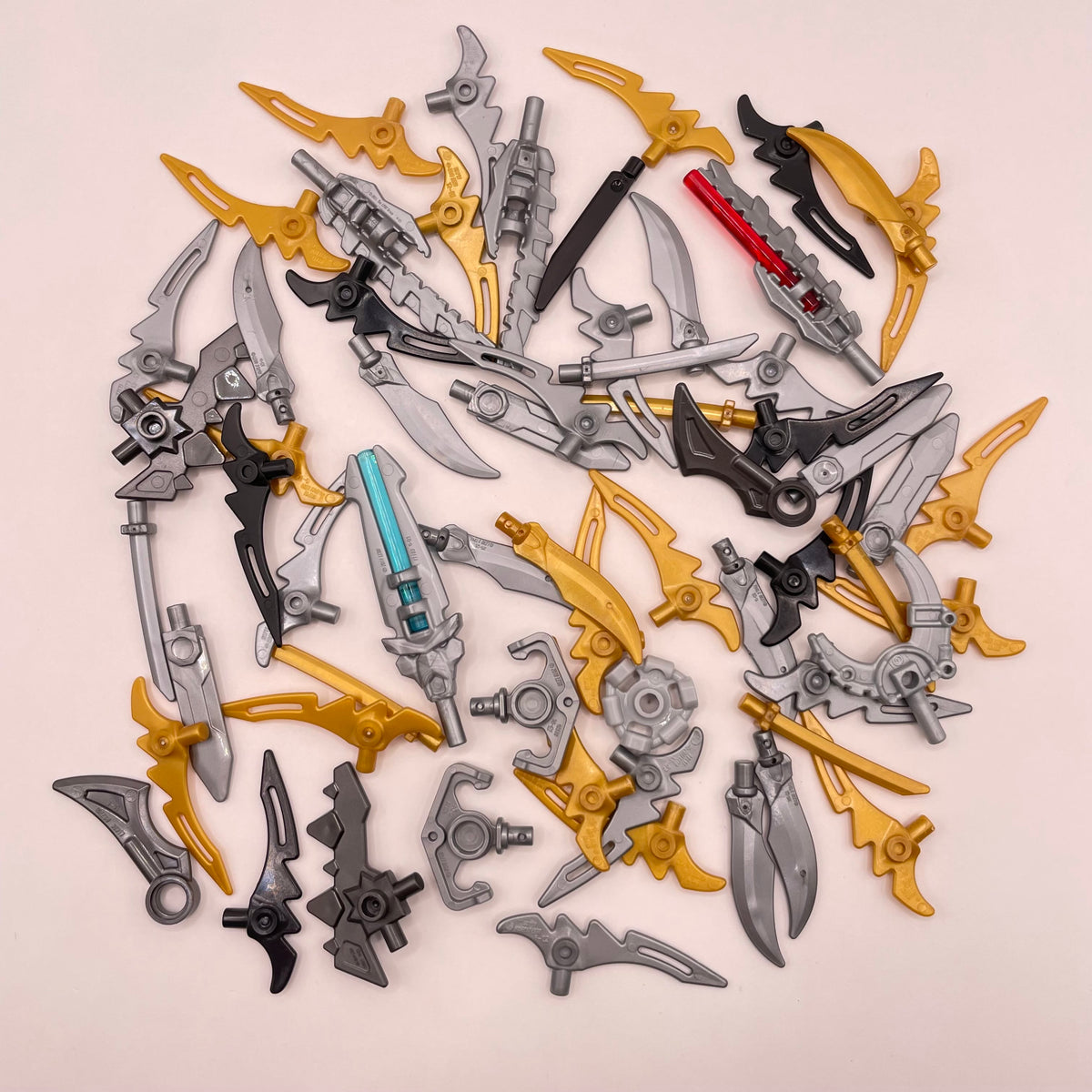 LEGO Mixed, Blades, Tools and Weapons, Minifigure, 60 Pieces