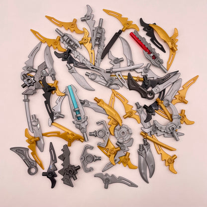 LEGO Mixed, Blades, Tools and Weapons, Minifigure, 60 Pieces