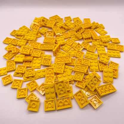 LEGO Yellow, Small Plates, 2x, Approx. 100g
