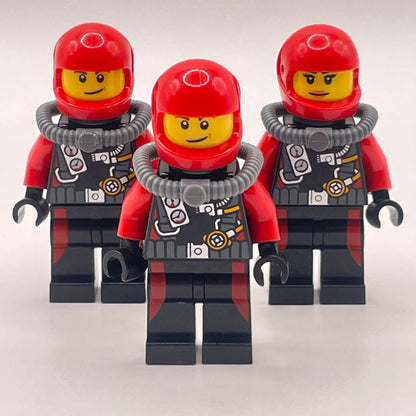 LEGO Scuba Divers, City, Minifigures, Set of 3