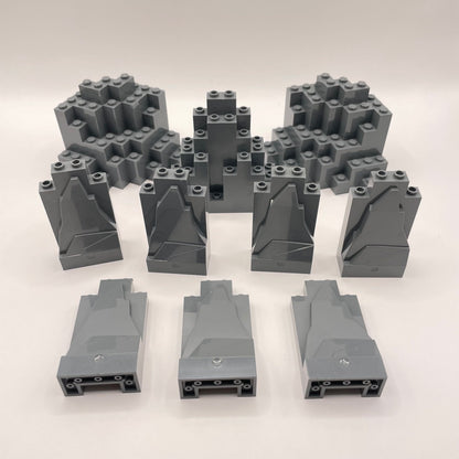 LEGO Rock pieces, Dark Bluish Grey, 10 Pieces