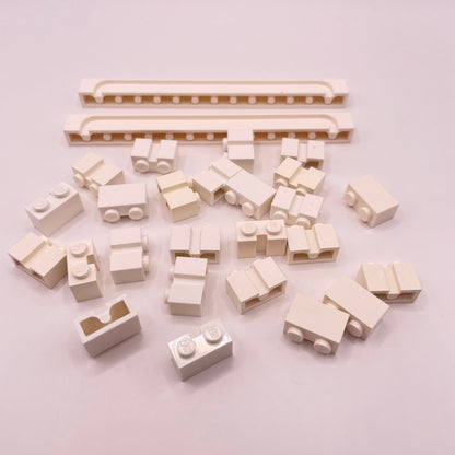 LEGO Roller Door Bricks, White, Building, Approx. 30g