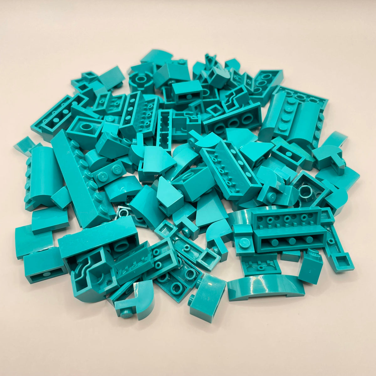 LEGO Dark Turquoise, Bricks and Slopes, Approx. 100g