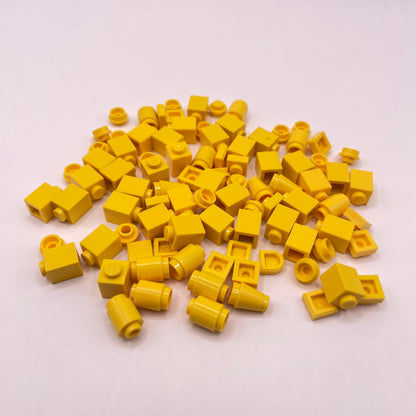 LEGO Greebling, Yellow, 100 Pieces