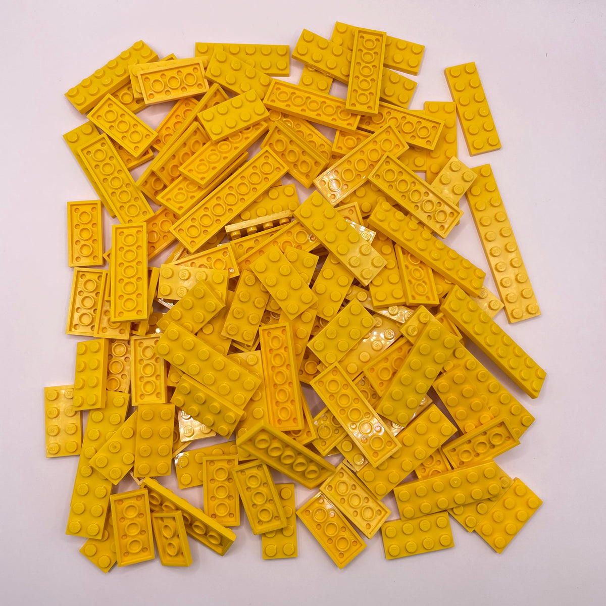 LEGO Yellow, Plates, 2x, Approx. 180g