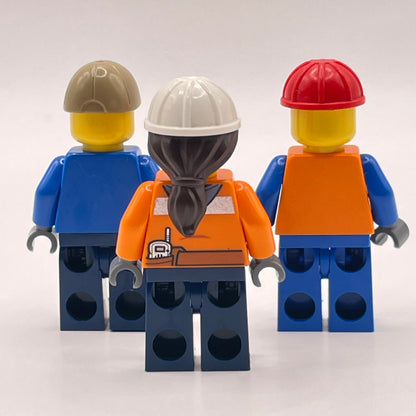 LEGO Construction Workers, City, Minifigures, Set of 3