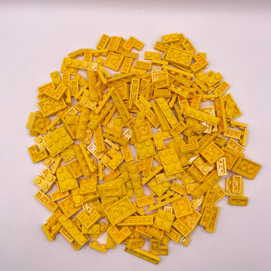 LEGO Yellow, Small, Plates,  Approx. 115g
