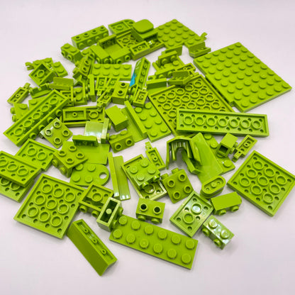 LEGO Lime, SNOT, Plates, Approx. 80g