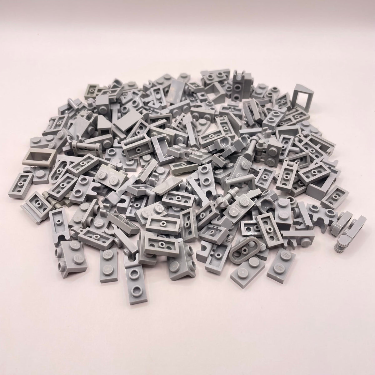 LEGO  SNOT And Plate, 1x2, Light Bluish Grey, Approx. 75g