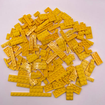 LEGO Yellow, Mixed Plates,  Approx. 110g