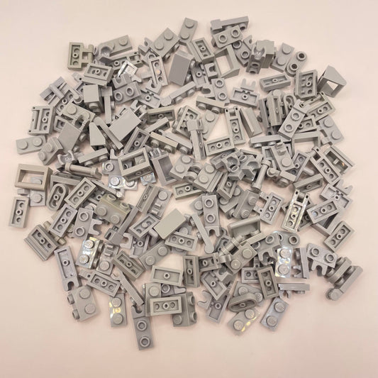 LEGO  SNOT And Plate, 1x2, Light Bluish Grey, Approx. 75g