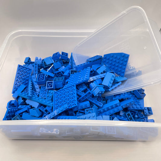 LEGO Random Selection, Blue, Mixed Bricks, Bulk, Approx. 500g