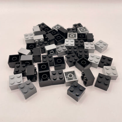 LEGO Bricks, 2x2, Mono Tones, 50 Pieces